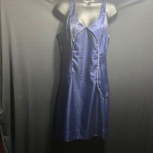 Richard Chai Midnight Blue Satin Slip Dress